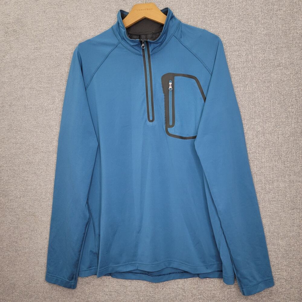 REI MENS 1/4 ZIP PULLOVER, SIZE L